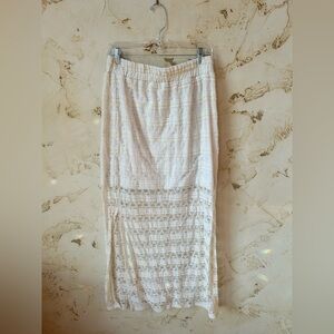 No Boundaries Lace Maxi Skirt – Cream | Size Large (11–13) Feminine